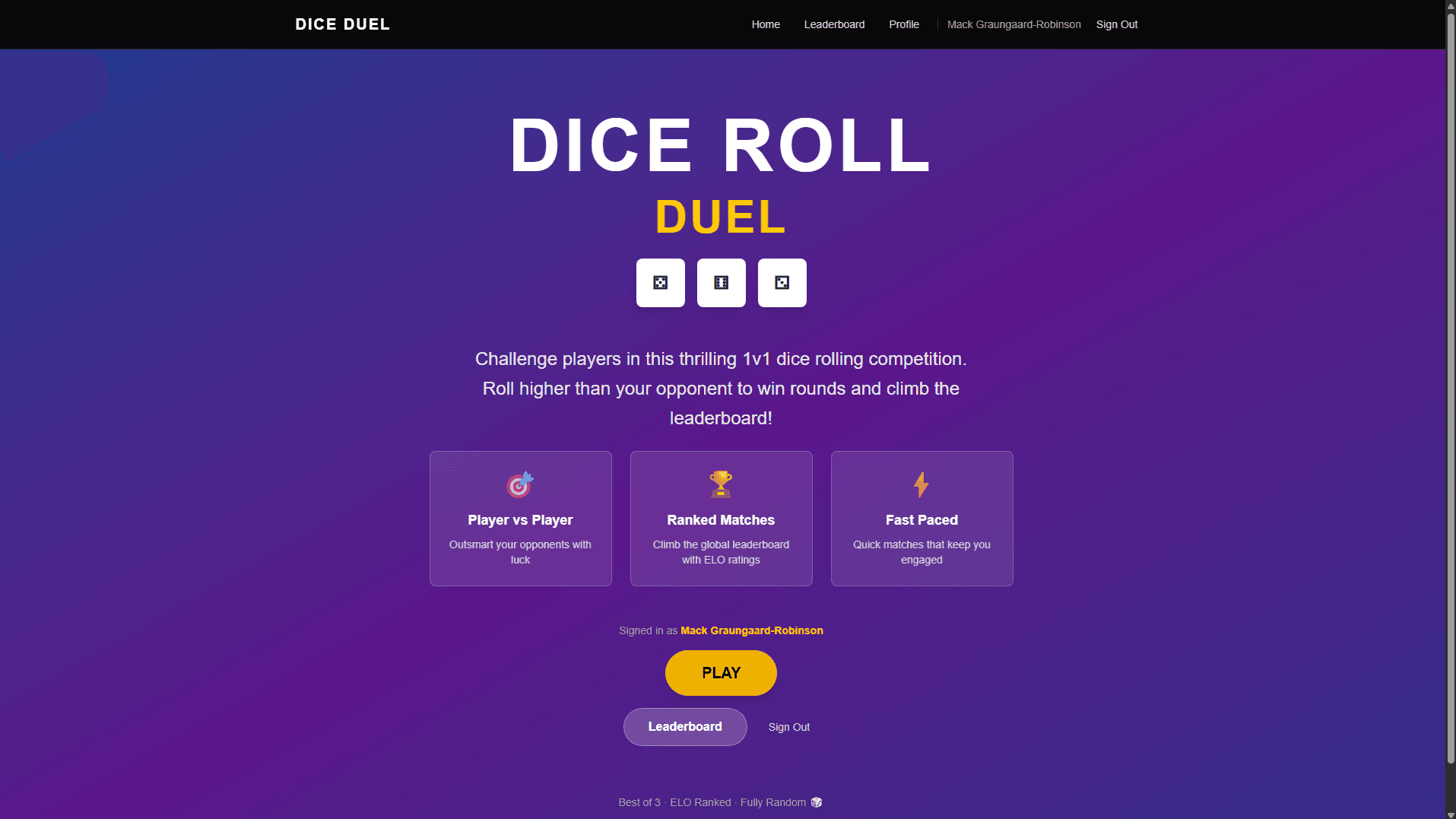 Dice Roll Duel